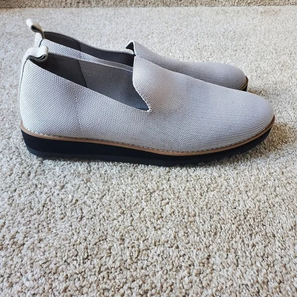 Eileen Fisher Womens Knit Slip-on Sneaker Gray Size 10