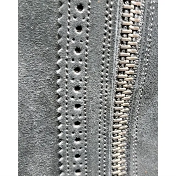 El Guadarnes The Spanish Boot Company Women's Black Suede Riding Boots Sz US 5