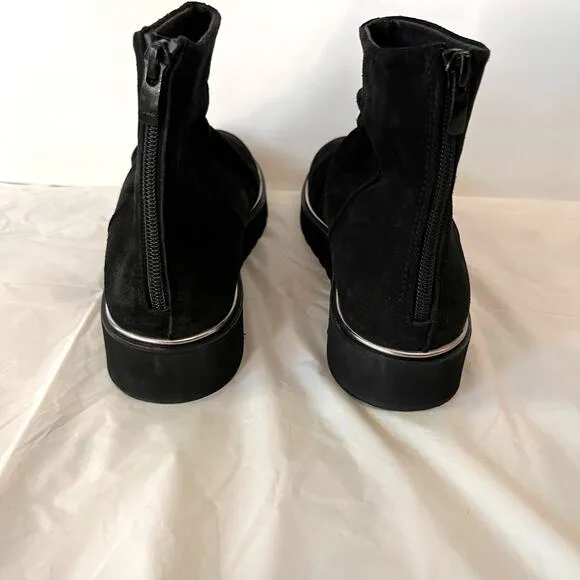 Eric Michael Ankle Boot Size 41 Valley Black Leather Handmade Spain Lightweight