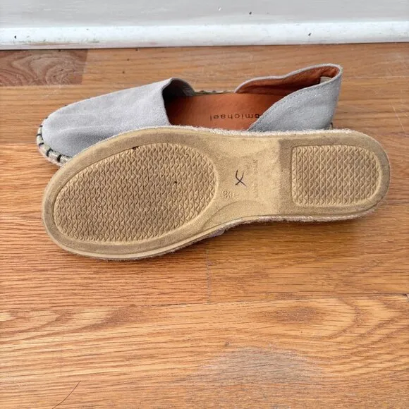 Eric Michael Olivia Whipstitch Jute Espadrille D'Orsay Loafers