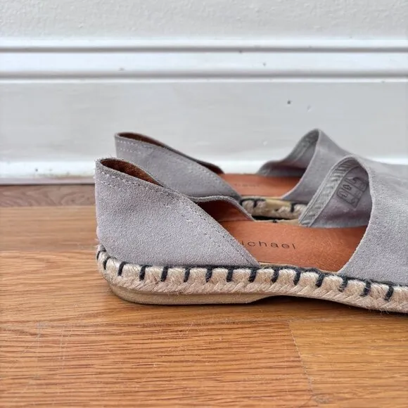 Eric Michael Olivia Whipstitch Jute Espadrille D'Orsay Loafers