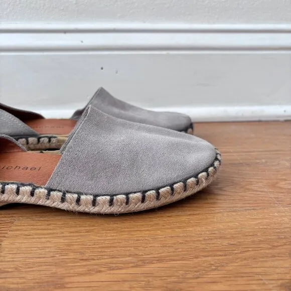 Eric Michael Olivia Whipstitch Jute Espadrille D'Orsay Loafers