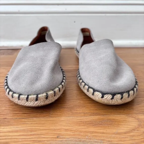 Eric Michael Olivia Whipstitch Jute Espadrille D'Orsay Loafers