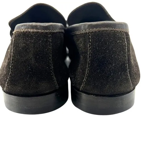 Ermenegildo Zegna Made In Italy Suede Loafers Size 8 D Mens Dress Shoes