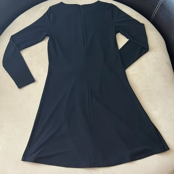 EUC Michael Kors Black Faux Wrap Dress M - Sleek &amp; Sophisticated