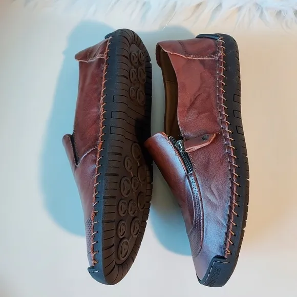 Fashion MENS LEATHER SLIP-ON LOAFERS