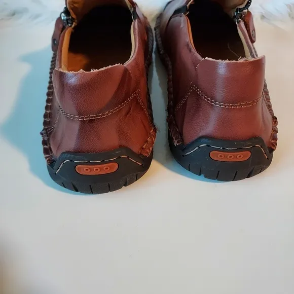 Fashion MENS LEATHER SLIP-ON LOAFERS
