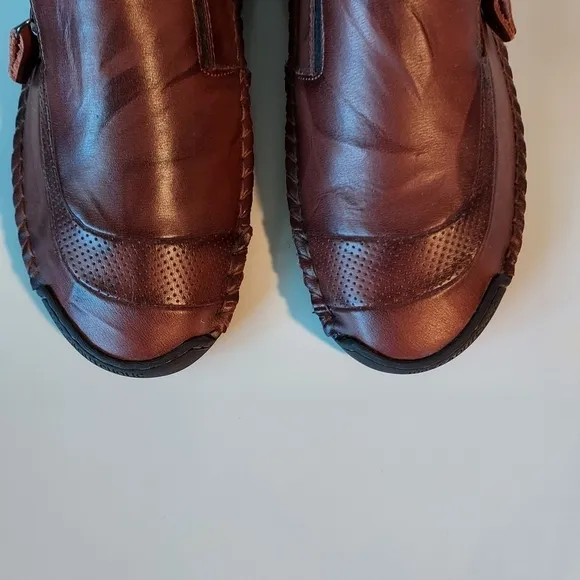 Fashion MENS LEATHER SLIP-ON LOAFERS