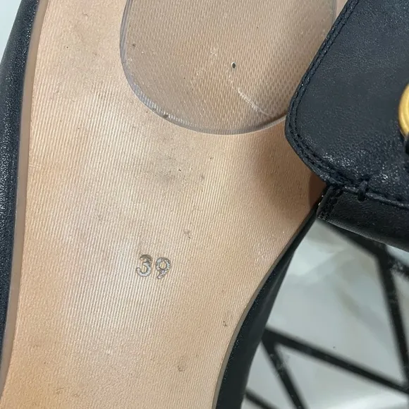 Faux Leather flats - sz EU 39 - US 8