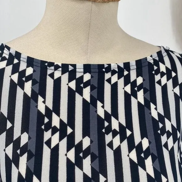 Fendi Zucca Logo Bodycon Cap Sleeve Mini Sheath Dress 80s 90s Medium