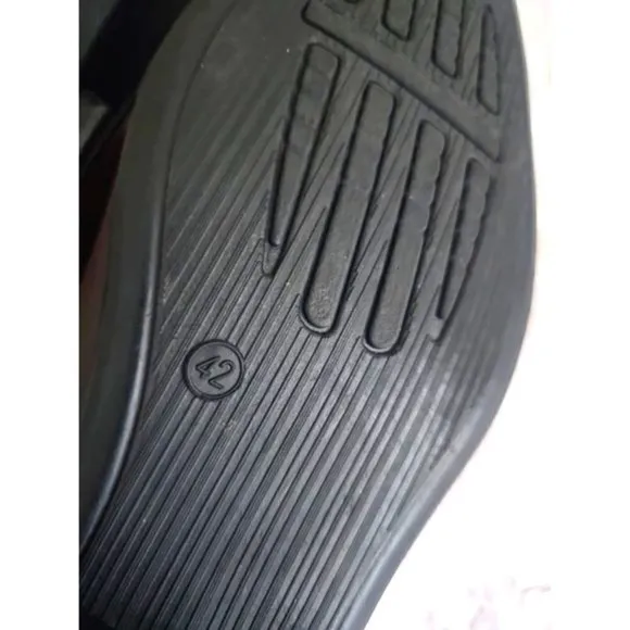 Fernandininy‎ Classic Brown Leather with Ribbed Detail Formal Dress Shoes US11.5