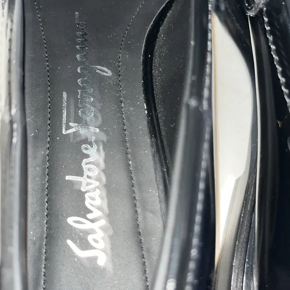 Ferragamo Women’s Black Loafers 1/2 Size Off 6 1/2 &amp; 7 Odd Size Retail $995.00