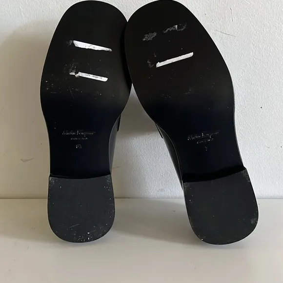 Ferragamo Women’s Black Loafers 1/2 Size Off 6 1/2 &amp; 7 Odd Size Retail $995.00