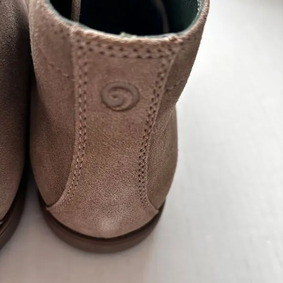Fibonacci Men's Designer Suede Desert Chukka Boots‎ Casual Taupe Leather NEW!
