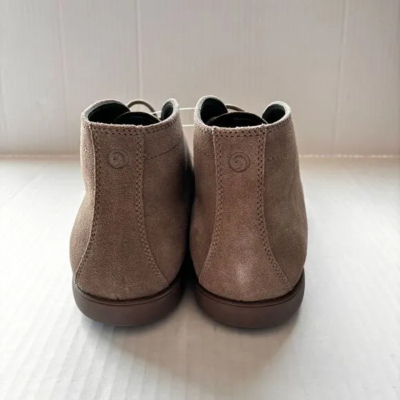 Fibonacci Men's Designer Suede Desert Chukka Boots‎ Casual Taupe Leather NEW!