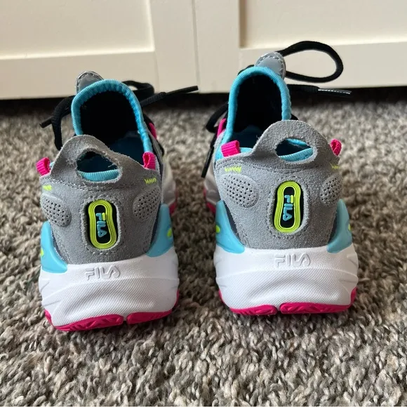 Fila Girls Toddler Kids NWOT Ray Tracer Bright Colors Sneakers‎ Size 10.5