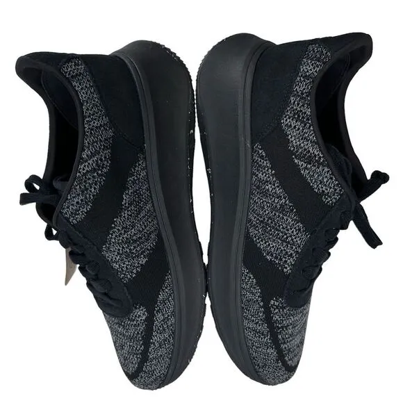 Fitflop F-Mode E01 Knit‎ Flatform Sneakers Tiptoe Grey Black Size US Women's 7