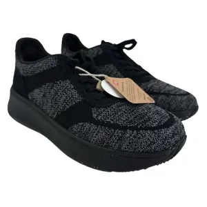 Fitflop F-Mode E01 Knit‎ Flatform Sneakers Tiptoe Grey Black Size US Women's 7