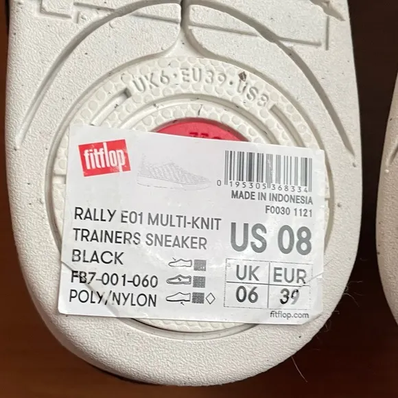 Fitflop Rally Knit Sneakers in Black