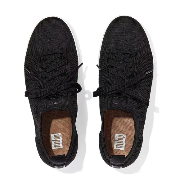 Fitflop Rally Knit Sneakers in Black