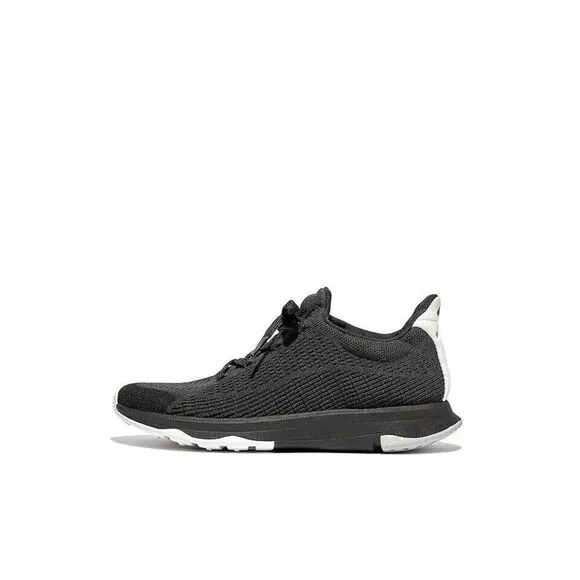 FitFlop Vitamin FFX E01 Sneaker Women's US 9 Black Mix Knit Trainer Shoes ZPP210