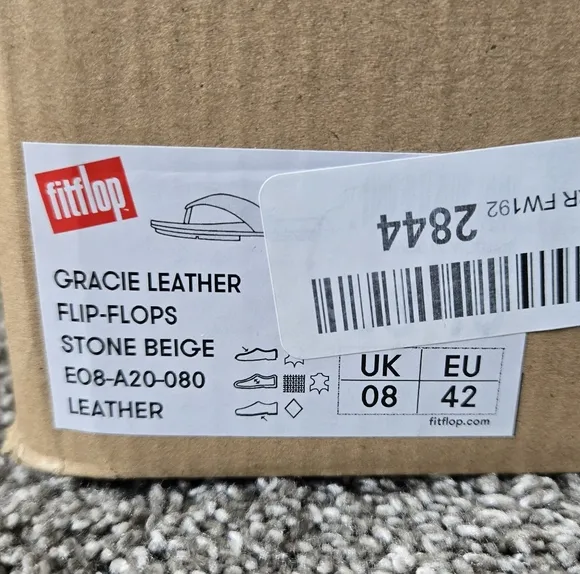fitflop Women's GRACIE Leather Flip-Flops NEW size 10