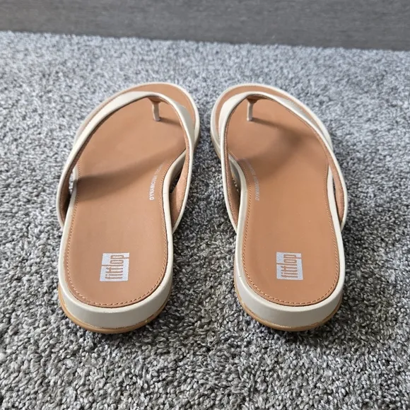 fitflop Women's GRACIE Leather Flip-Flops NEW size 10