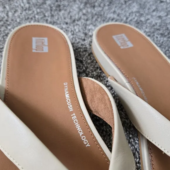 fitflop Women's GRACIE Leather Flip-Flops NEW size 10