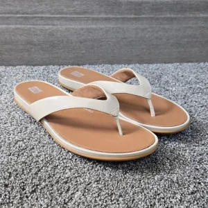 fitflop Women's GRACIE Leather Flip-Flops NEW size 10