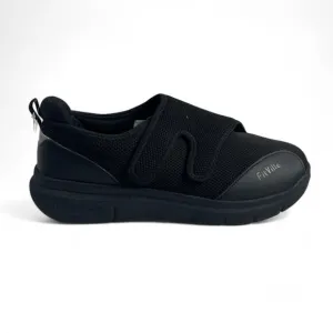 Fitville Black Marca Hook Loop Strap Easy Top Diabetic Shoes Support Men 12.5 W