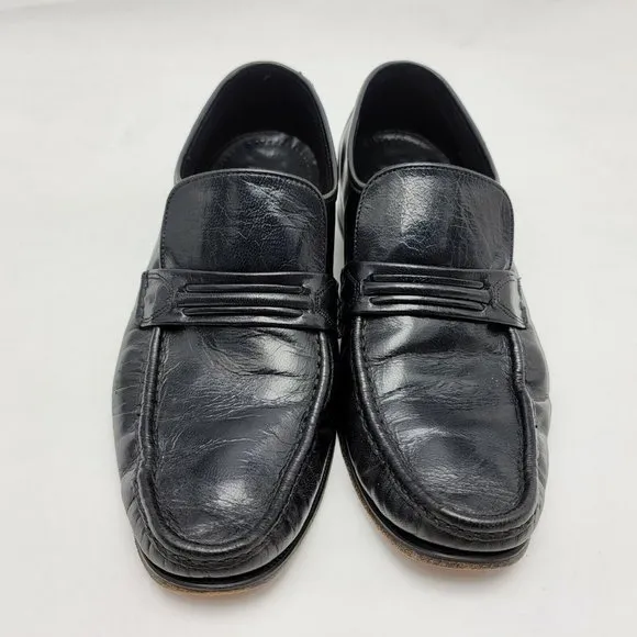 Florsheim 17089-01 Como Strap Formal Dress Moc Toe Loafers Men's US 10.5 D