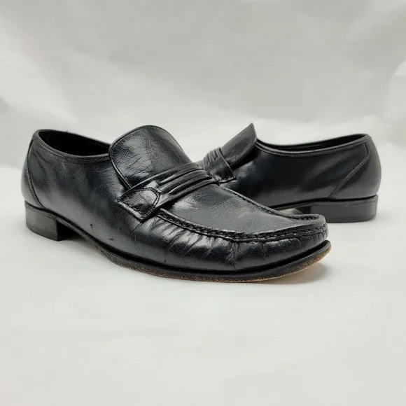 Florsheim 17089-01 Como Strap Formal Dress Moc Toe Loafers Men's US 10.5 D