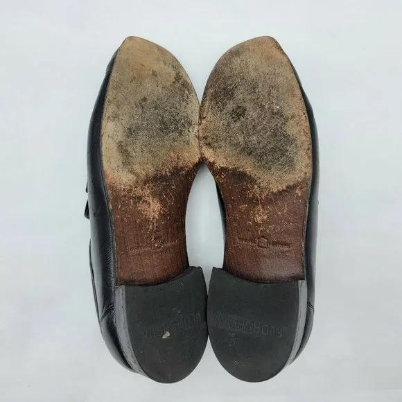 Florsheim 17089-01 Como Strap Formal Dress Moc Toe Loafers Men's US 10.5 D