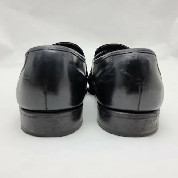 Florsheim 17089-01 Como Strap Formal Dress Moc Toe Loafers Men's US 10.5 D