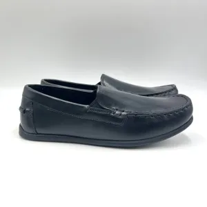 Florsheim Boys Big Kids Jasper Venetian Jr Black Leather Dress Loafers Shoes 6.5