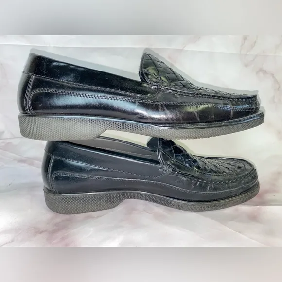 Florsheim Braided Brazilian Leather Loafers Size 10.5D