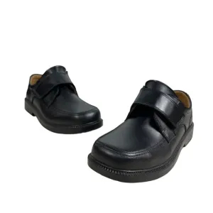 Florsheim Kids Boys Berwyn Jr. Black Leather Strap Loafers Size 5