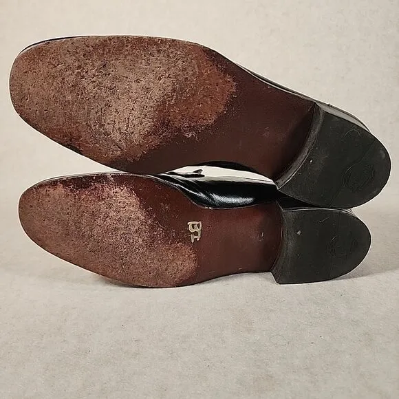 Florsheim Nevada men's size 12 D black leather moccasin loafer dress shoes