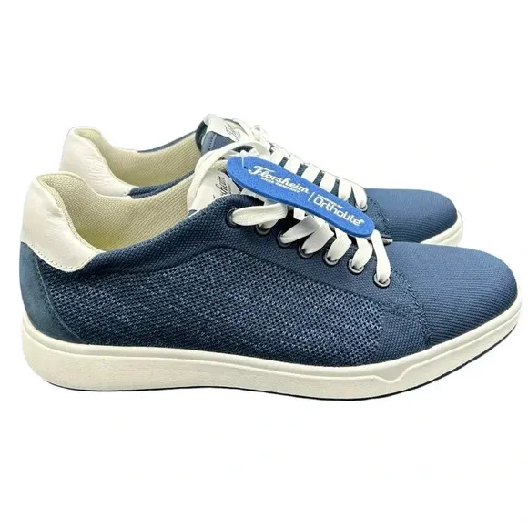 FLORSHIEM SNEAKERS MENS 10 HEIST KNIT LACE TO TOE MEDIUM SMOKTH LEATHER