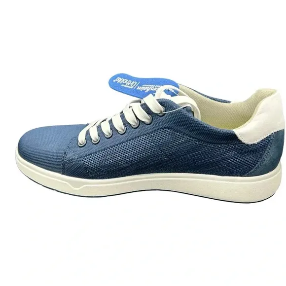 FLORSHIEM SNEAKERS MENS 10 HEIST KNIT LACE TO TOE MEDIUM SMOKTH LEATHER