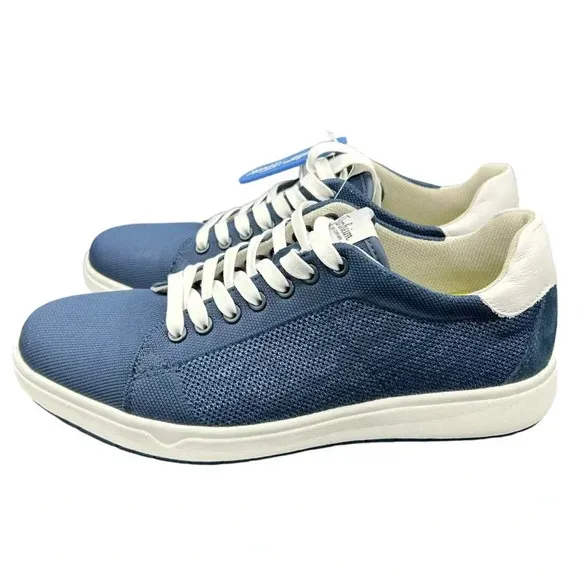 FLORSHIEM SNEAKERS MENS 10 HEIST KNIT LACE TO TOE MEDIUM SMOKTH LEATHER