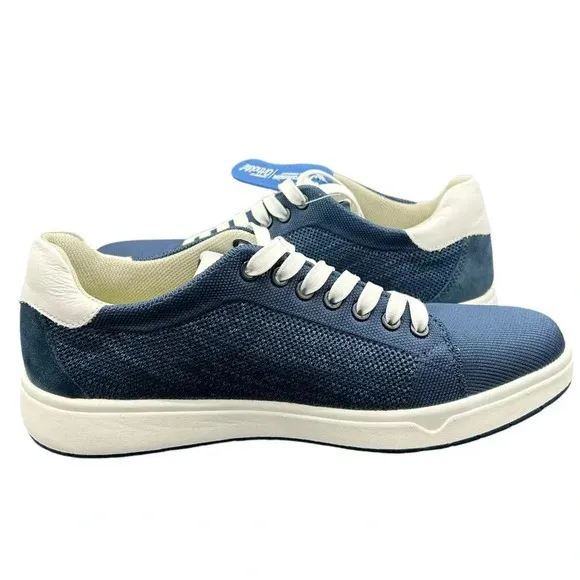 FLORSHIEM SNEAKERS MENS 10 HEIST KNIT LACE TO TOE MEDIUM SMOKTH LEATHER