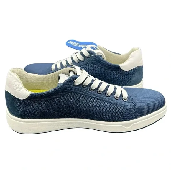 FLORSHIEM SNEAKERS MENS 10 HEIST KNIT LACE TO TOE MEDIUM SMOKTH LEATHER