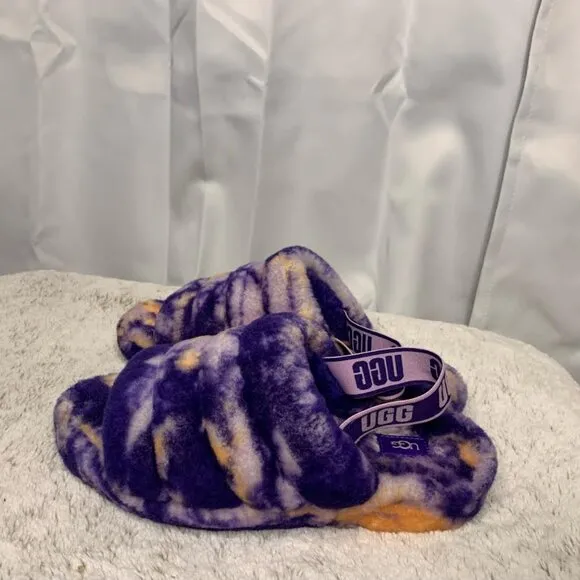 Fluff Yeah Slide Marbie Slippers, Uggs, 11W