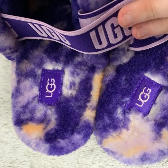 Fluff Yeah Slide Marbie Slippers, Uggs, 11W