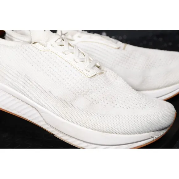 Flux Adapt Runner Sneakers Unisex US Mens 9.5 White Knit Low Top Athletic Shoes