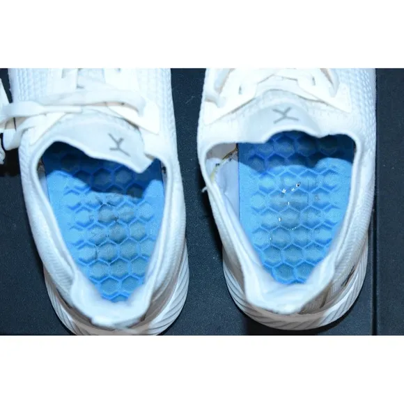 Flux Adapt Runner Sneakers Unisex US Mens 9.5 White Knit Low Top Athletic Shoes