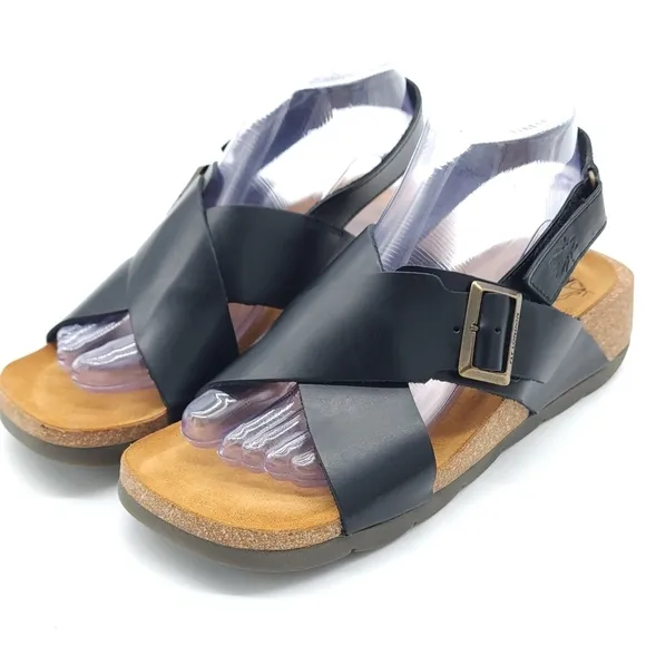 Fly London Womens Sandal CHLO852FLY Casual Wedge Slingback Bridle EU 38 US 8