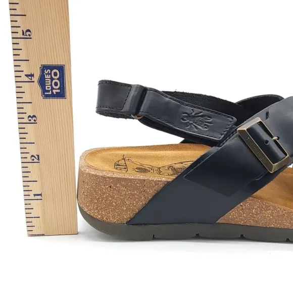 Fly London Womens Sandal CHLO852FLY Casual Wedge Slingback Bridle EU 38 US 8