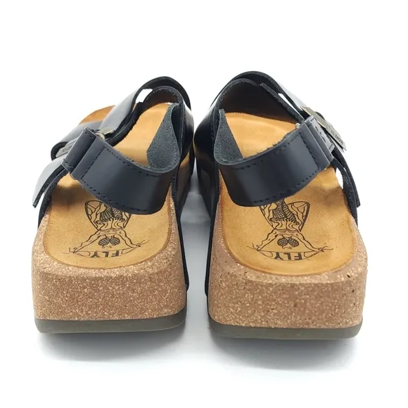 Fly London Womens Sandal CHLO852FLY Casual Wedge Slingback Bridle EU 38 US 8